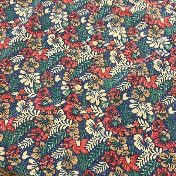 REYN SPOONER Commemorative Classics HAWAIIAN SHIRT blue floral men’s XL - Picture 2 of 5